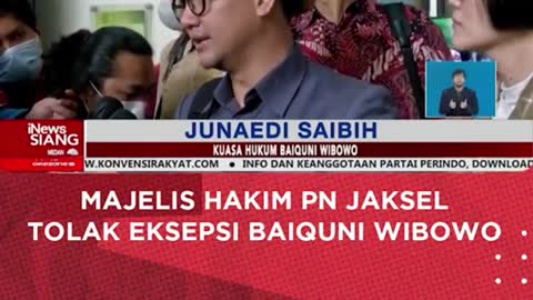 The PN judg jakselreject WIBOWO's conception