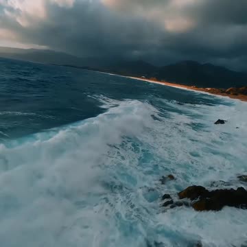 The insane beauty of stormy days in Corsica 🌊