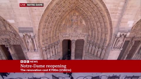 The Notre Dame Cathedral has been restored