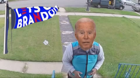HOME SECURITY CAMERA CAPTURES AMAZON DELIVERY DRIVER 🤣JOE BIDEN