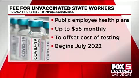 Nevada becomes first state to impose surcharge on unvaxxed workers