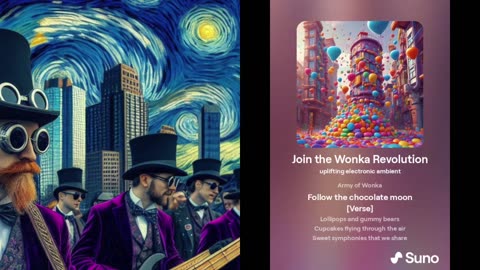 "Join the Wonka Revolution" AI Music video