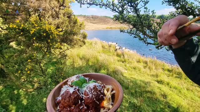 Best Meatballs PASTA 🔥 Alone with NATURE