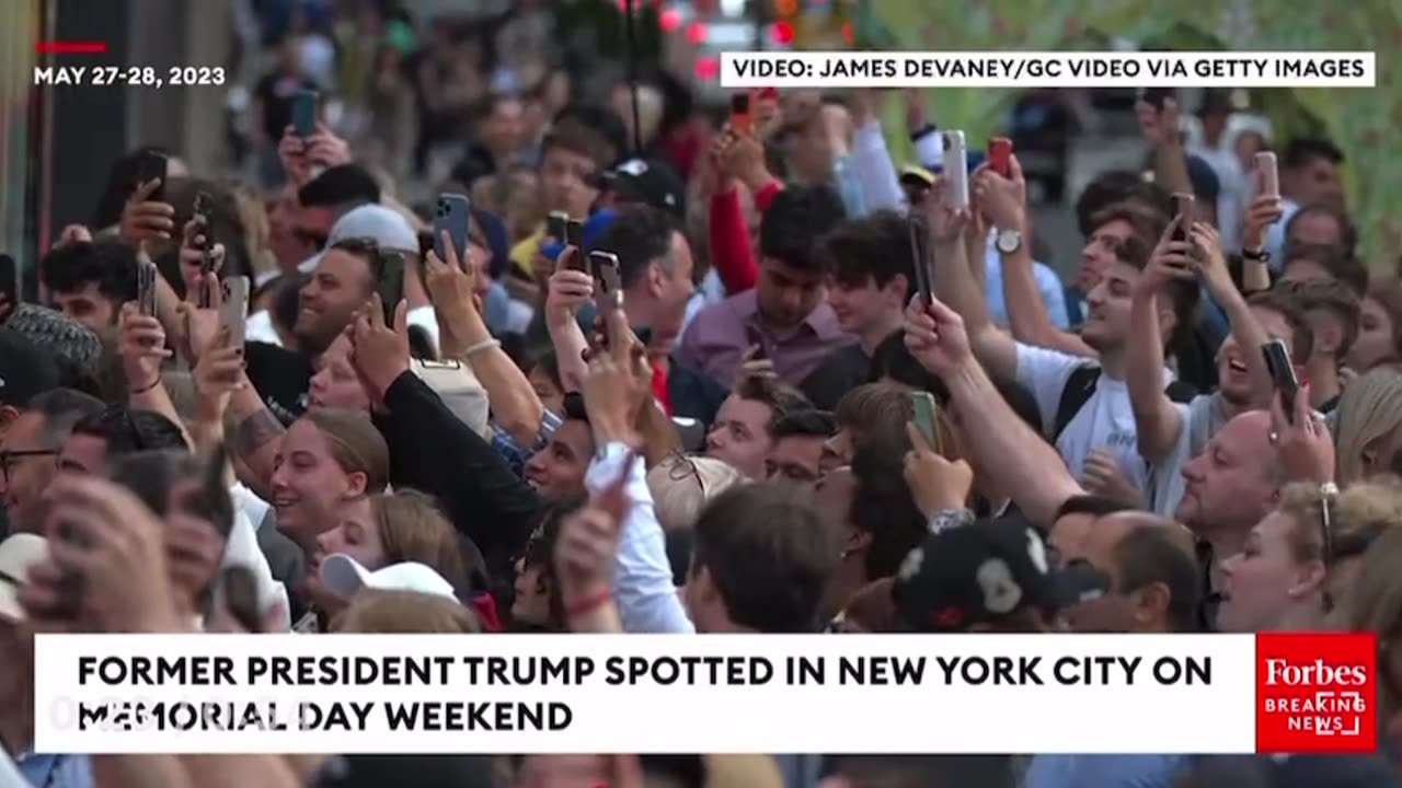 President Trump seen in New York on memorial day weekend