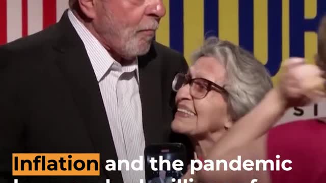 Brazilian President-elect Lula breaks down on stage | Al Jazeera Newsfeed