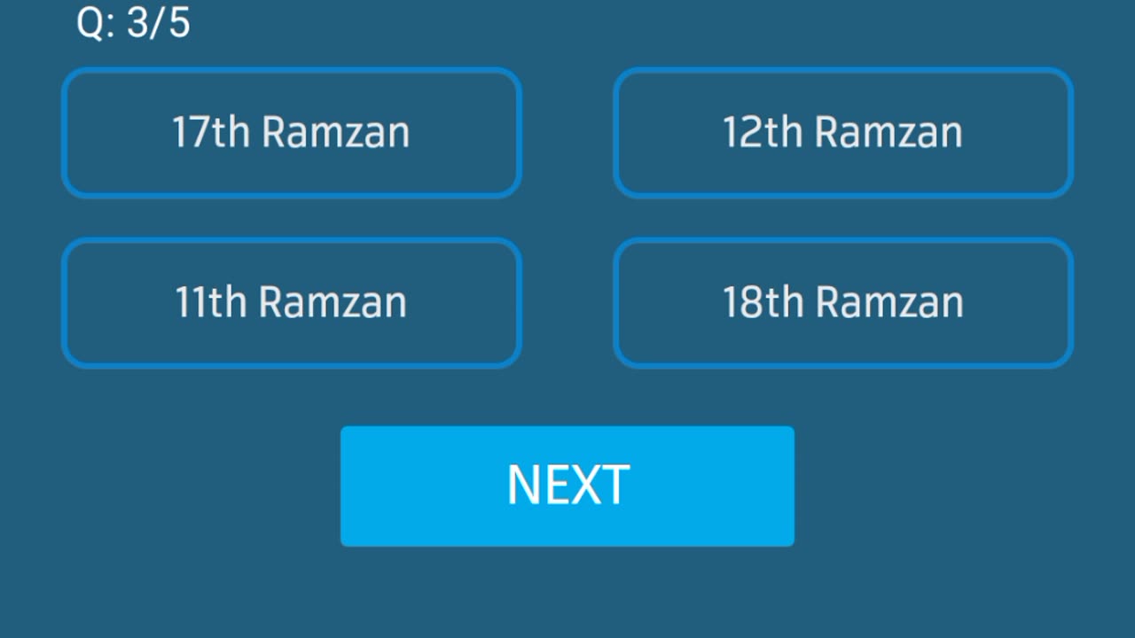 Ramadan quiz❤❤