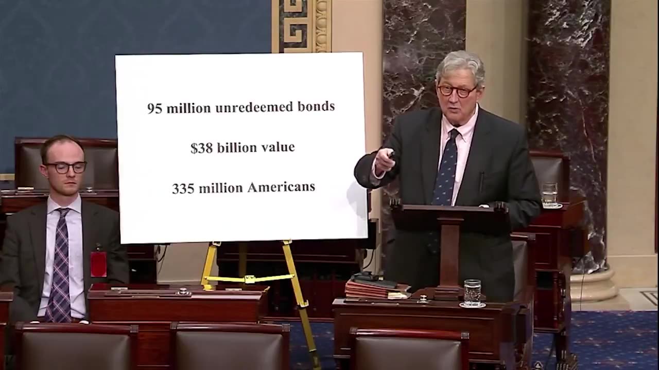 95 MILLION unredeemed savings bonds that belong to the American people