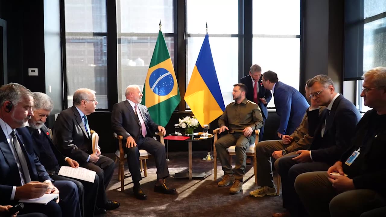 Zelenskiy meeting with the President of Brazil, Lula da Silva