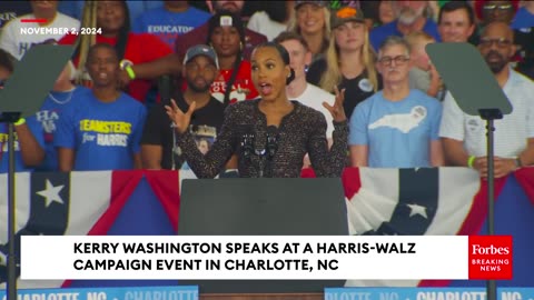 'Olivia Pope Is Not Real'- Kerry Washington Urges NC Voters To Take Real Action To Elect Harris