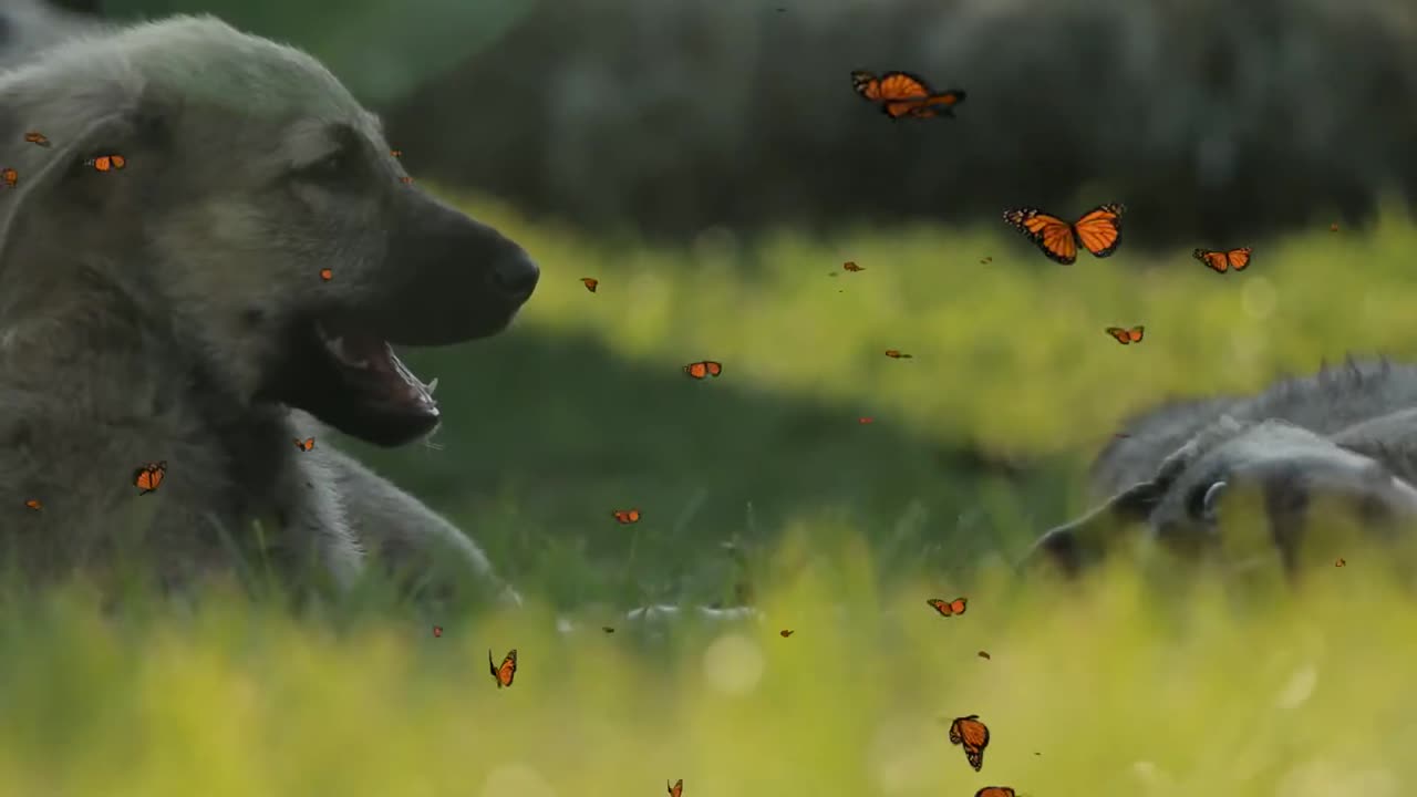 Dogs enjoying in park