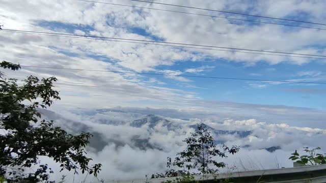 travelling above the cloud