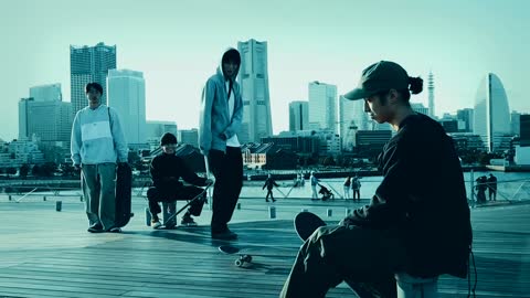 One day with four Japanese professional skaters