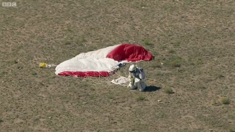 Jump from space! - Red Bull Space Dive - BBC