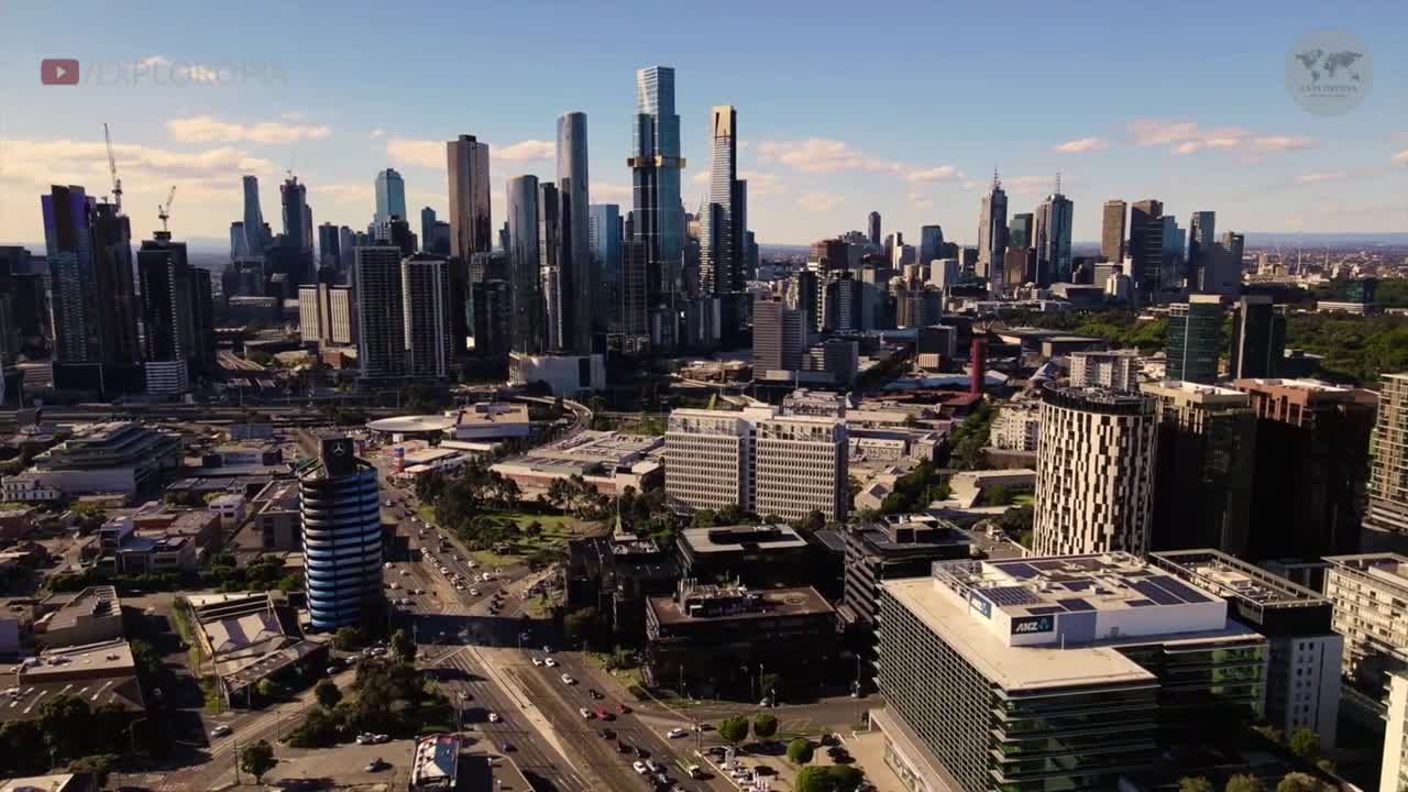 Melbourne City Cinematic Film by Drone [4K] 🇦🇺Melbourne Australia🇦🇺