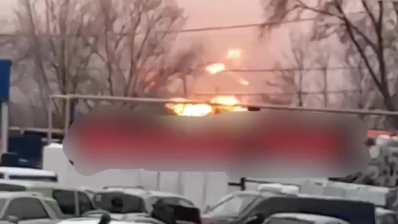 An oil depot in occupied Makiivka was…