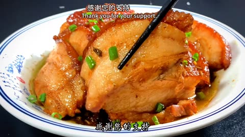 Popular Chinese cuisine, chefs share detailed recipe for braised pork with plum vegetables