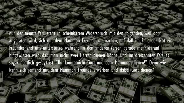 Der ungerechte Haushalter... Ihr könnt nicht 2 Herren dienen ❤️ Jesus Christus erklärt Lukas 161-13