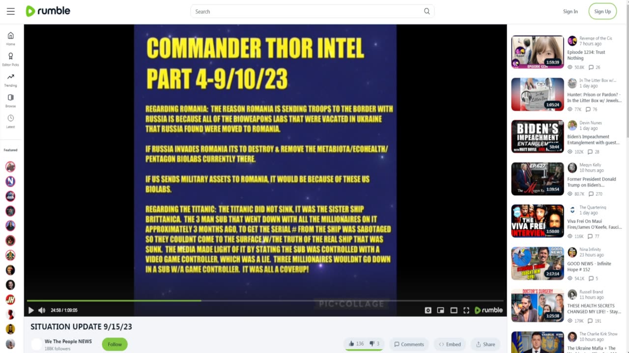 rumble - the reason romania is ending troops to the border with russia is because all of the