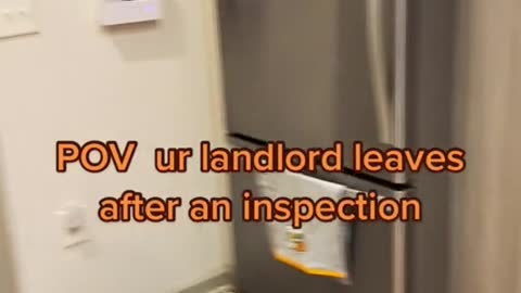 POV ur landlord leaves after an inspection