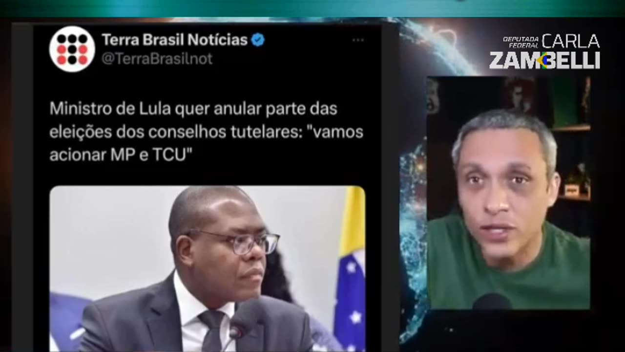 Gustavo Gayer manda a Visão.02/10/23