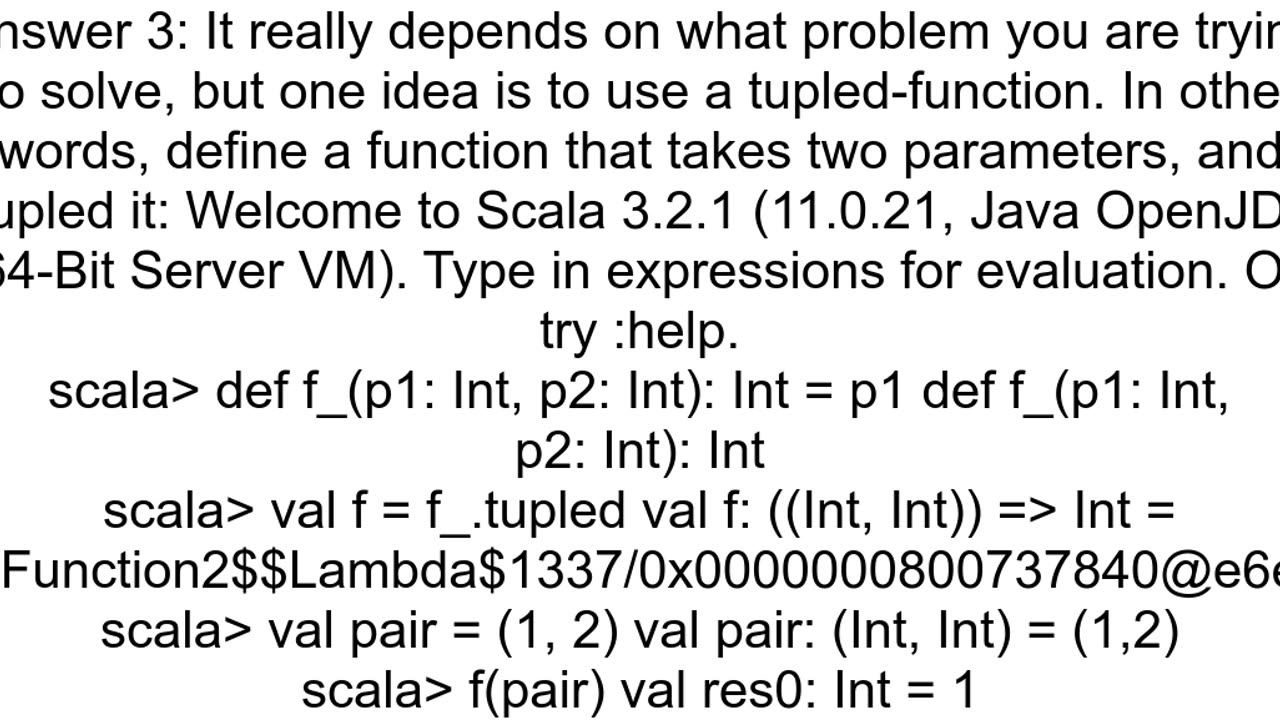 Is destructuring input parameters available in Scala