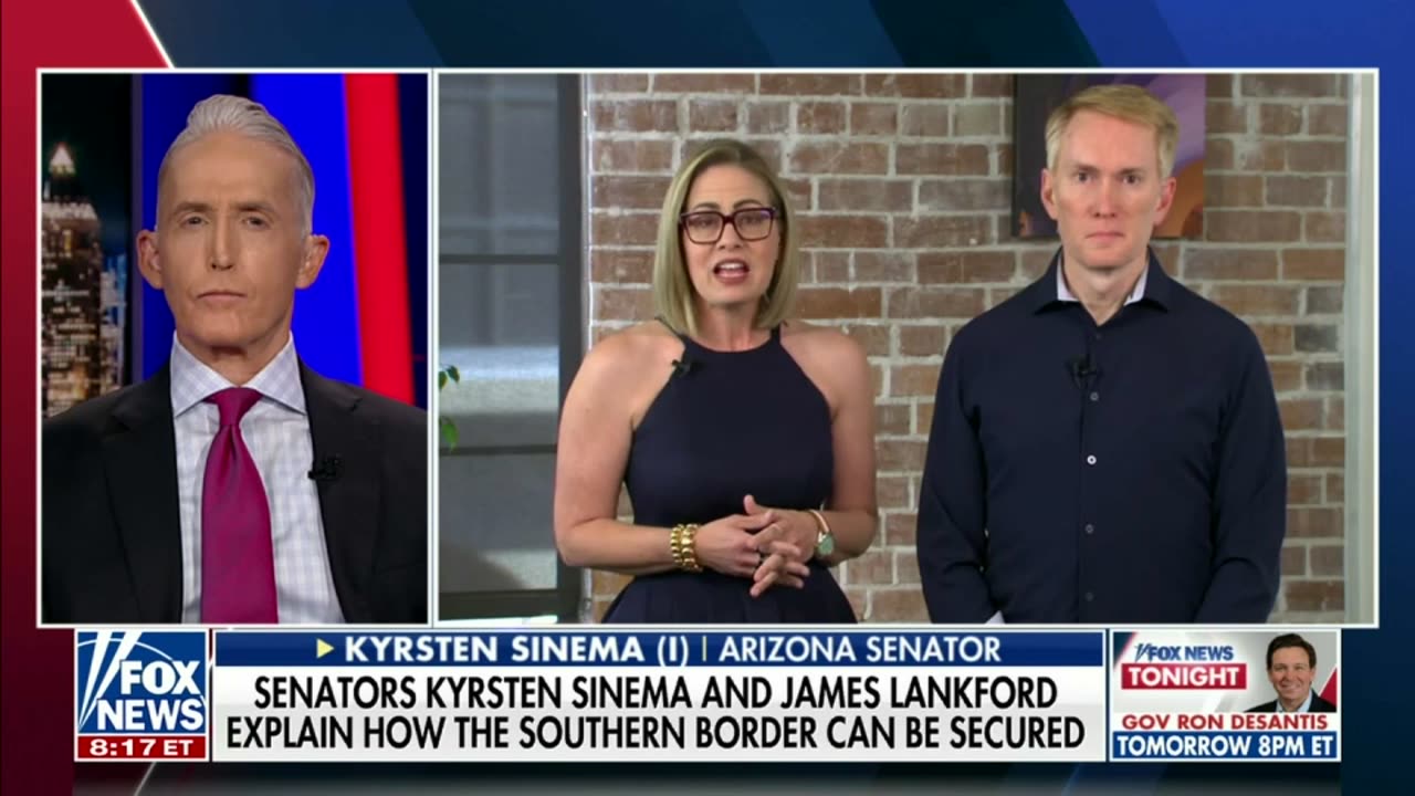 Lankford, Sinema Join Fox News Tonight with Trey Gowdy to Discuss the Urgent Need to Secure the Border