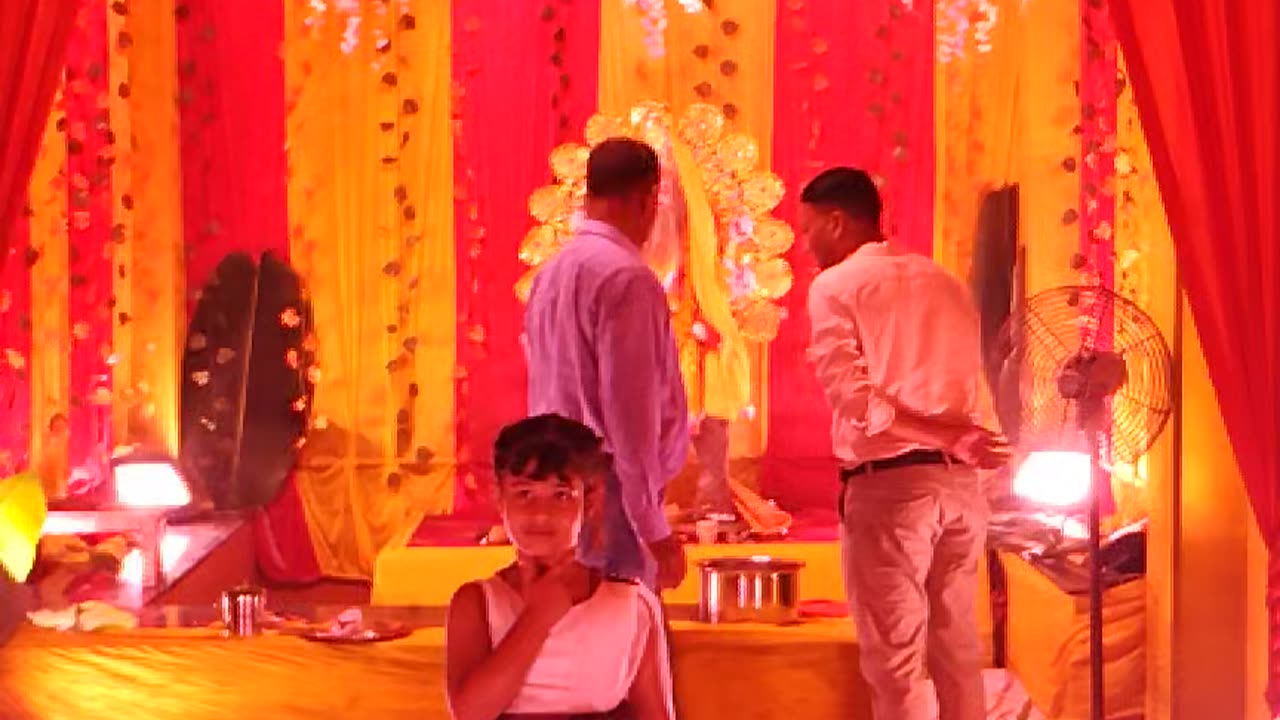 Wiswkarma Puja Chopan Sonbhadra 2023 viral video hi fi decoration event