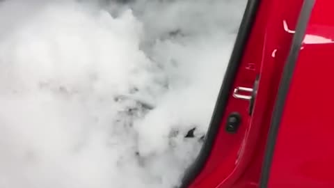 'Apparently dry ice is a fantastic way to kill mould and bad odours in your vehicle 😮💨