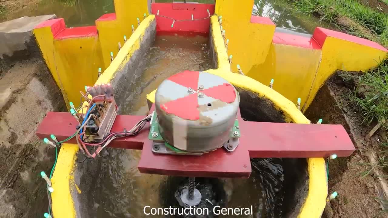 Build mini hydroelectricity with powerful suction turbine | Free clean energy