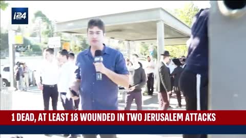 Live from the scene of the first explosion in a terror attack in Jerusalem