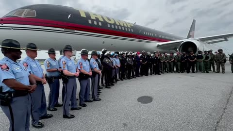 Donald Trump's Motorcade is like something from the Movies or a Dictator and better than Joe Biden