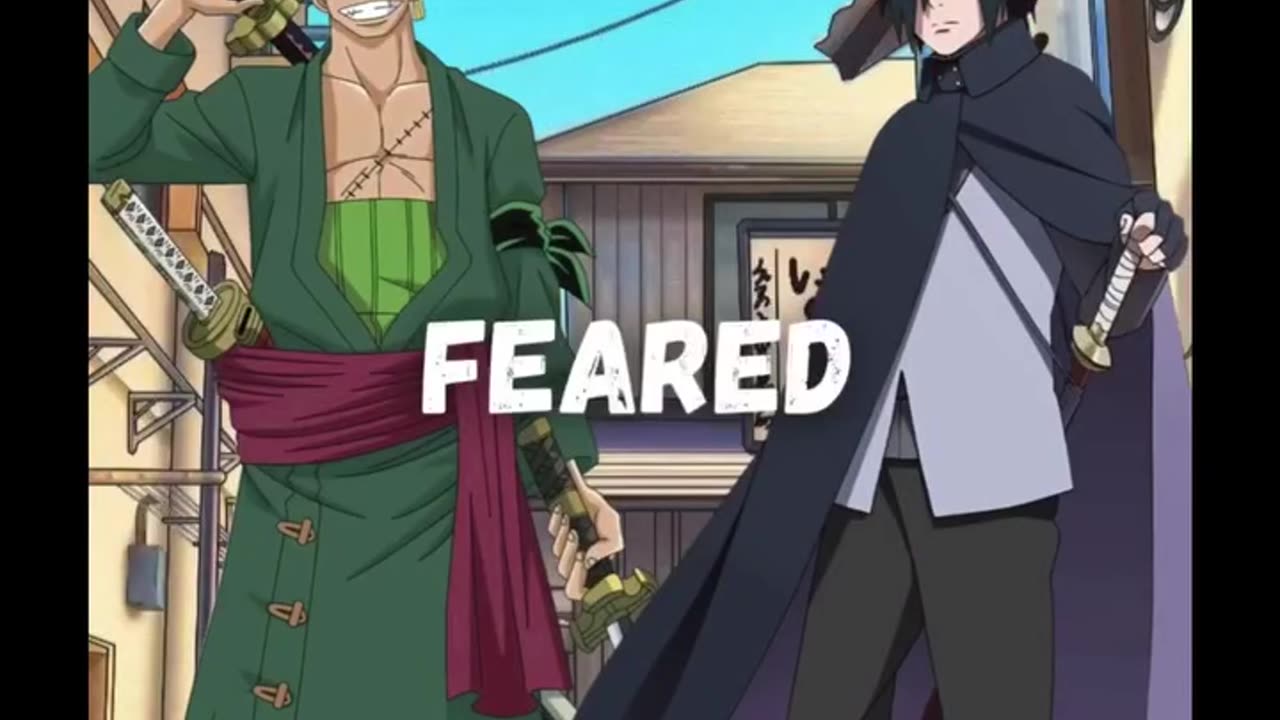 Uchiha Sasuke vs Roronoa Zoro #anime#naruto#onepiece#zoro#sasuke