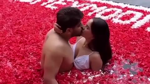 Romantic video love story and hot action