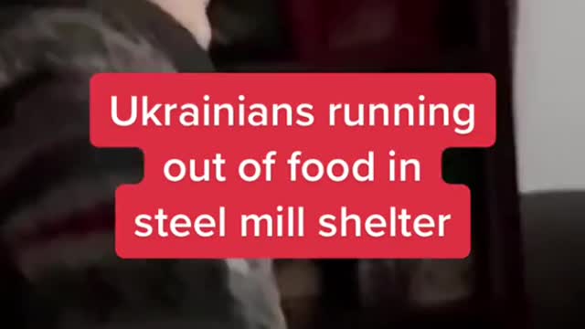 Ukrainians running out of food in steel mill shelter