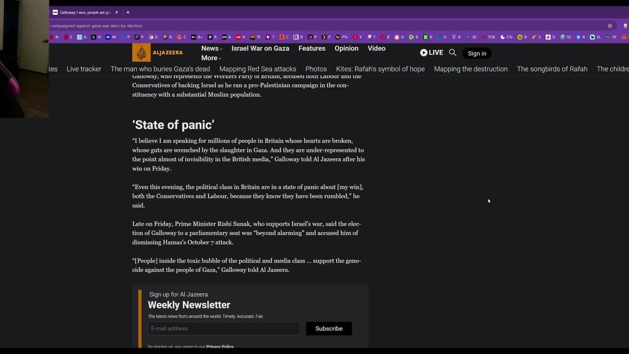 George Galloway wins his election running on Gaza