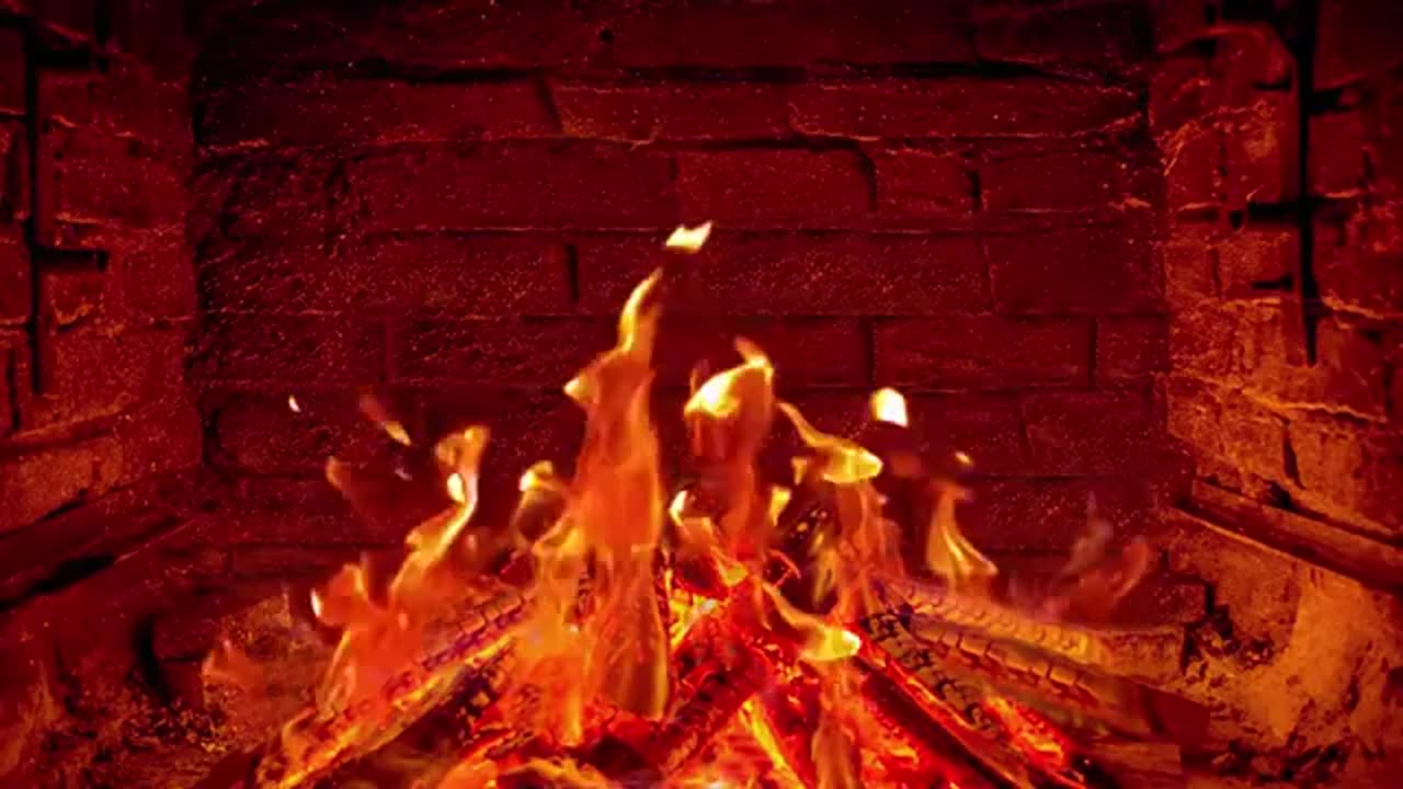 The BEST Fireplace with crackling fire sounds [4K Ultra HD] Virtual fireplace | Relaxing fireplace