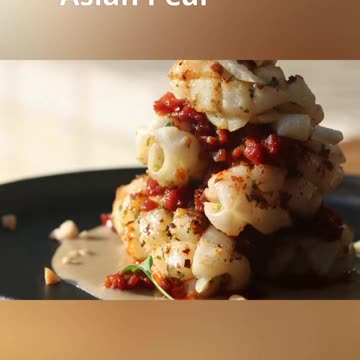 Squid, Bacon and Chile Jam, Peanut Nage