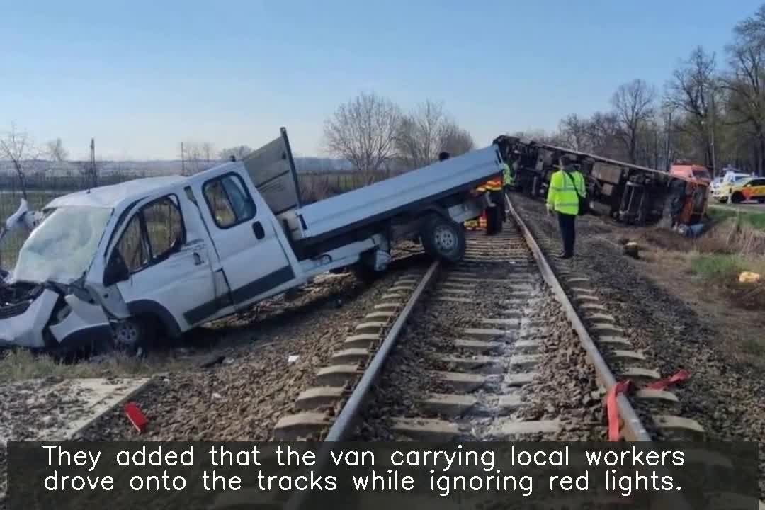 5 killed, several injured as van crashes into train in Hungary