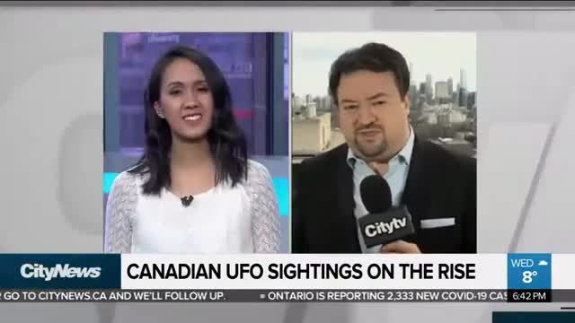 The number of UFO sightings in Canada has risen during the pandemic