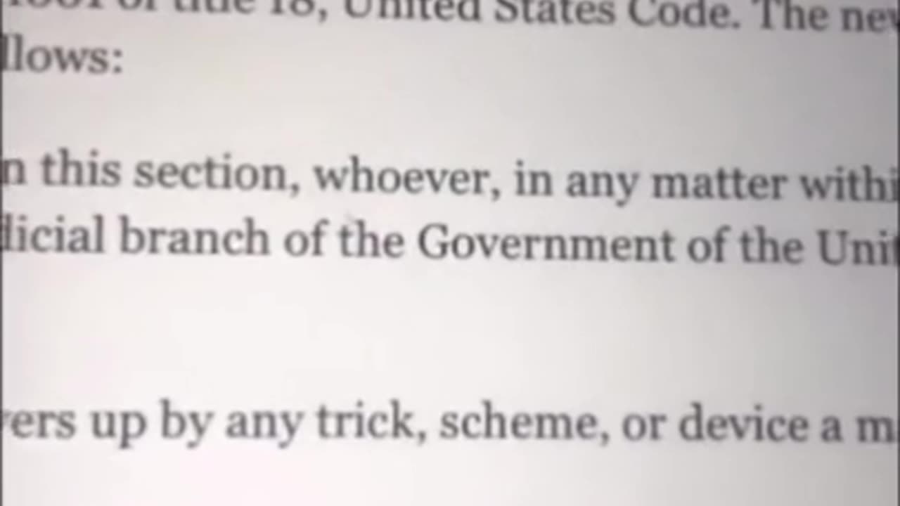 ALLOWED TO LIE UNDER OATH TO US 1996 AMENDMENTS TO 18 U.S.C. § 1001