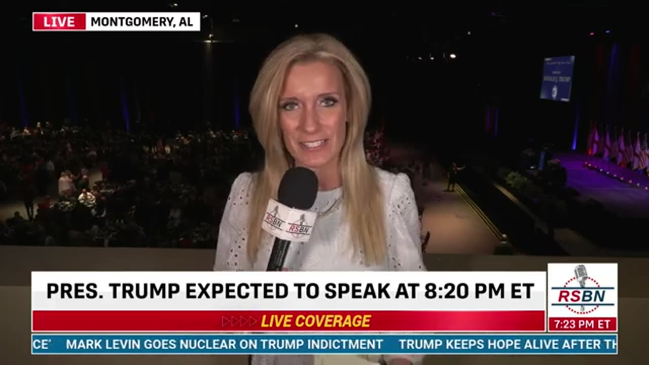 President Donald J. Trump Speaks at Alabama GOP Dinner.