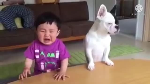 Funny cute baby