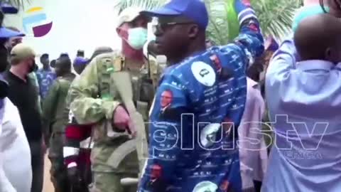 Security for the Central African republic president from the Russian PMC