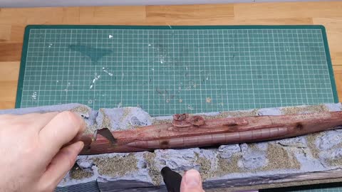 WW2 Model Submarine Diorama