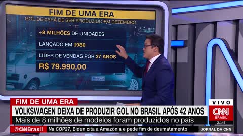 Volkswagen encerra produção do Gol após 42 anos | JORNAL DA CNN