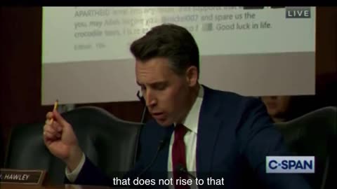 Josh Hawley proves Mayorkas has pro-Hamas staff members.