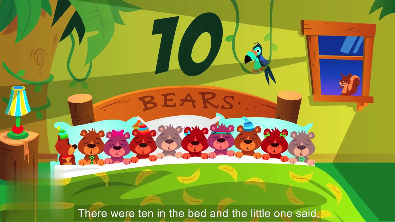 Ten In The Bed | kids songs