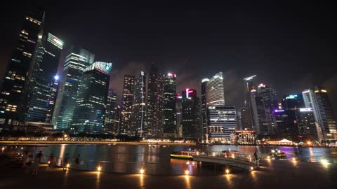 Is that Singapore Financial District at Night!!!! Watch this amazing video...