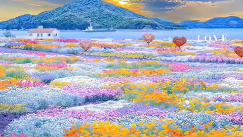 sea of flowers