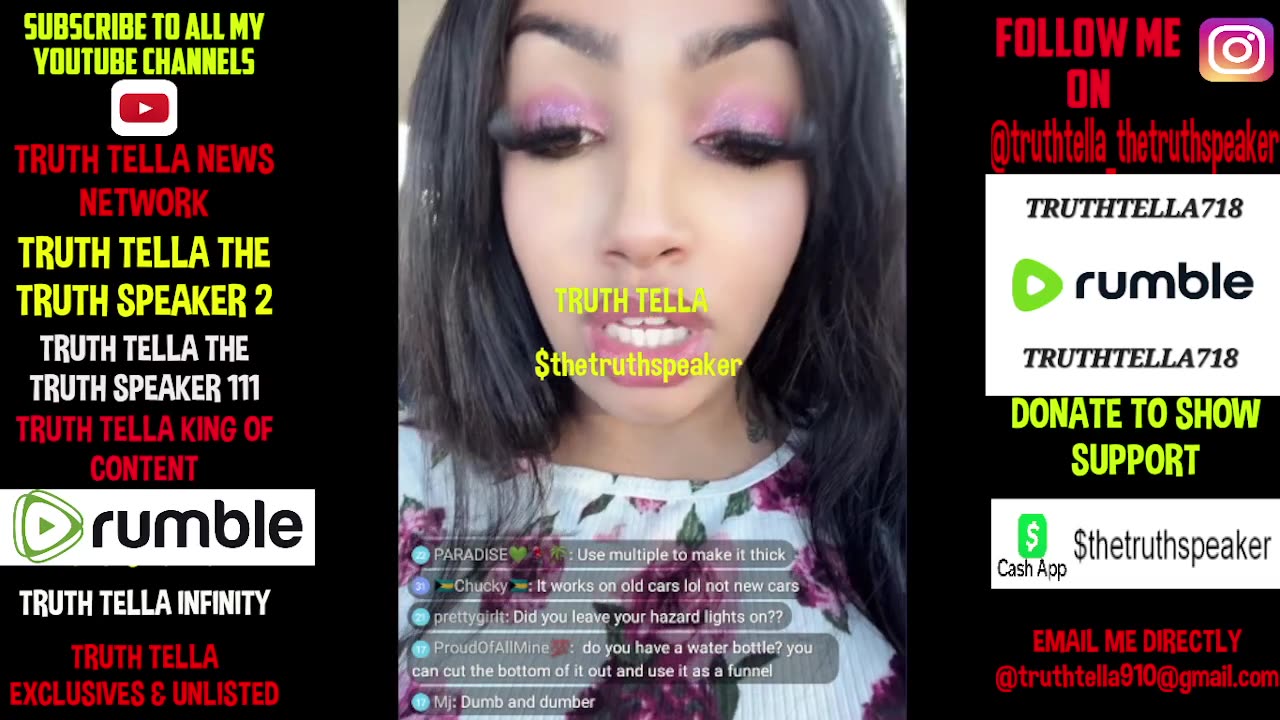 HONEYY_V RUNS OUT OF GAS RUNNING FROM HER PREDATOR BABY DADDY RANDY WHO LIKES TEENAGE BOYS